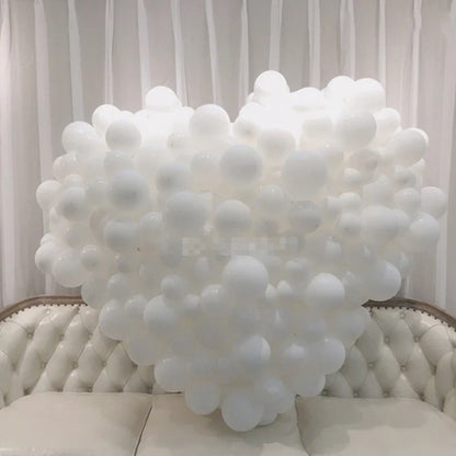 Ballons en Latex blanc 5-36 pouces, ballon joyeux anniversaire, décoration de mariage pour la saint-valentin, ballon gonflable à hélium pour la mariée