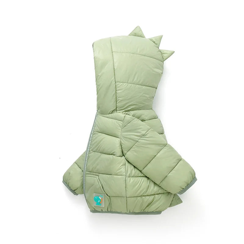 Autumn and Winter New Cartoon Style Children's Down Padded Jacket Boys and Girls Cotton Padded Short Light and Thin Coat
