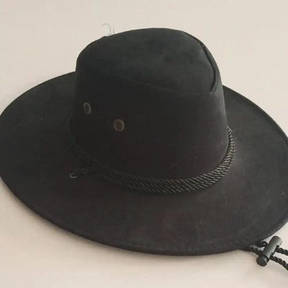 Chapeau de cowboy occidental pour hommes, casquette mongole, grand bord, gentleman, cadeaux de jazz, document