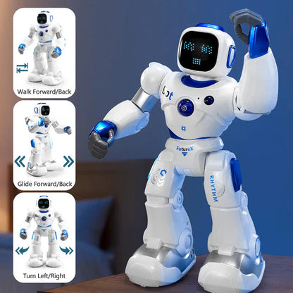 Application Control 2.4GHz, Dual Mode Programming, Demo, RC Robot, Walk/Slide Switch, Touch Sensing, Voice Recording, Singing, Dancing, Puzzle, RC Toys