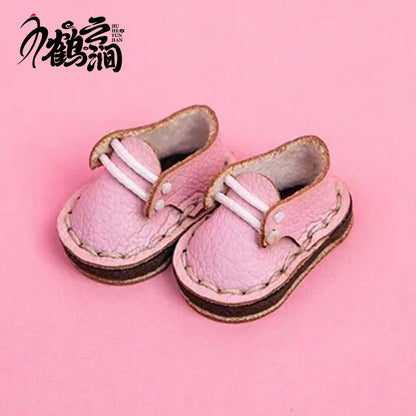 Chaussures décontractées en cuir de vachette faites à la main, chaussures en cuir simples, jolies chaussures BJD Butter, Obitsu11, GSC, 1/12, nouveau