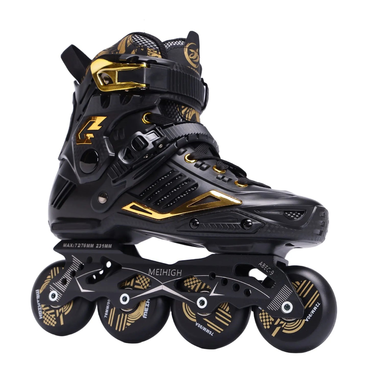Competitive Adult Roller Skates College-In-Line Fancy Roller Skates Mesh Inner Single-Row Competitive Wheel