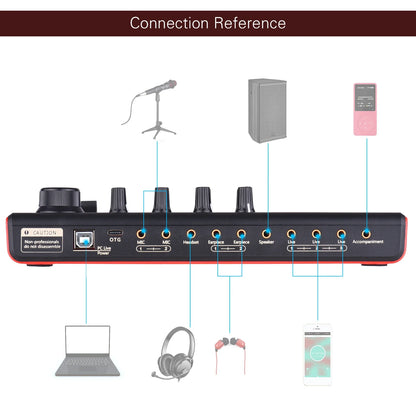 Muslady-Carte son SK300 Live, changeur de voix externe, centre commercial audio, batterie aste intégrée, effets sonores multiples