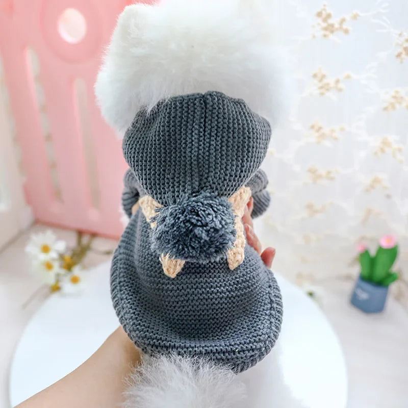 PETCIRCLE Vêtements pour chien Teddy Chiot Bulldog Français Chihuahau Vêtements pour chien Automne Hiver Vêtements pour chat Pull Étoile de mer nordique