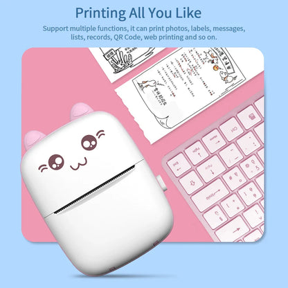 Portable Mini Thermal Printer Photo Printer Business/Home No Ink Required To Print Small Ticket/Labels/Picture Imprimante 203PDI