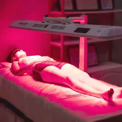 7 Wavelengths Infrared LED Red Light Therapy Lamp with Voice Control Red Light Therapy Panel Electric Stand Targeted for Face