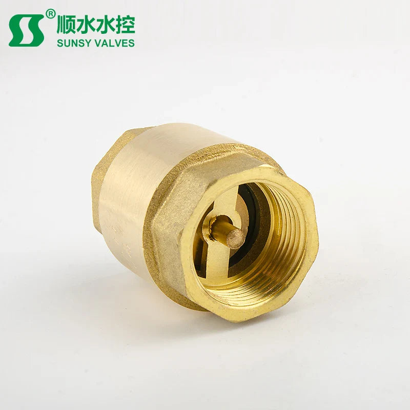 Brass Vertical Check Valve with High Quality 1/2" 3/4" 1" 2" 3" 4" Brass Spring Check Valve non-return valve for pump BSP NPT