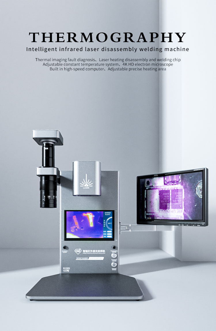 TBK R2201 100W Phone Repair Cpu GPU Replace IC Soldering Desoldering Mobile Welding Laptop BGA Rework Station Laser Machine