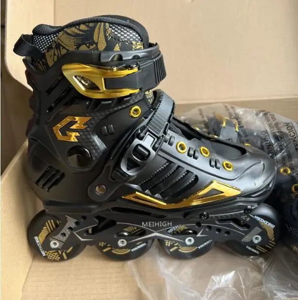 Competitive Adult Roller Skates College-In-Line Fancy Roller Skates Mesh Inner Single-Row Competitive Wheel