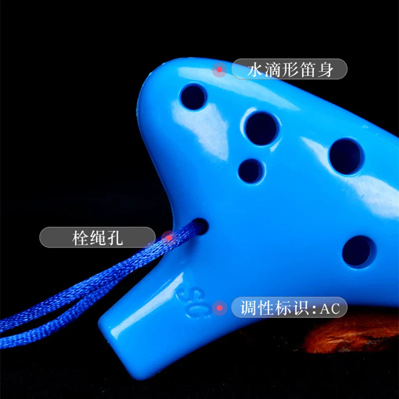 MINI Ocarina à 12 trous, clé SC mini, en résine ABS, flûte Orff, Instruments musicaux, flûte pour enfants