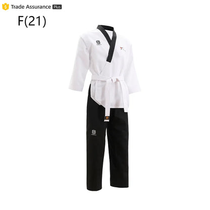 High Quality WT Approved Black Adult Men's Taekwondo Poomsae Dobok Pants for Training and Competition