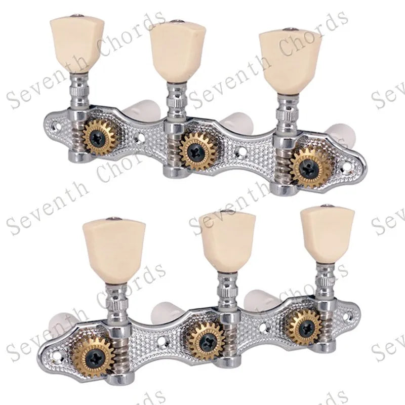 Ensemble de Mécaniques Chromées 3R3L, Mécaniques à oral illes de JETuning Classiques, Assemblage Jaune Lvory, lèvent Ezoïdes, Accessoires et Pièces