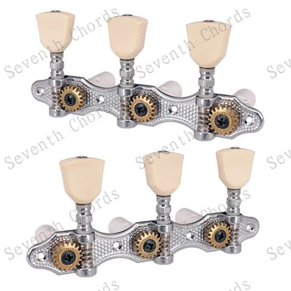 Ensemble de Mécaniques Chromées 3R3L, Mécaniques à oral illes de JETuning Classiques, Assemblage Jaune Lvory, lèvent Ezoïdes, Accessoires et Pièces