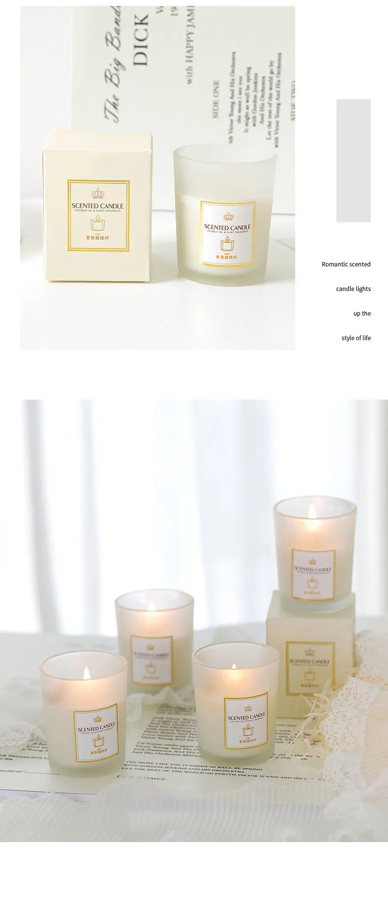 Candles Scented Aromatherapy Candles Soy Wax Fragrance Home Decoration Romantic Bath Yoga Thanksgiving Christmas Wedding