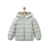 Children's Lightweight Winter Down Jacket New Style Hooded White Duck Down Short Coat for Toddler Boys and Girls