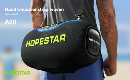 Hopestar speaker A80 alto gravador de áudio portátil de alta qualidade 350W RGB subwoofer home theater USB party computer DC