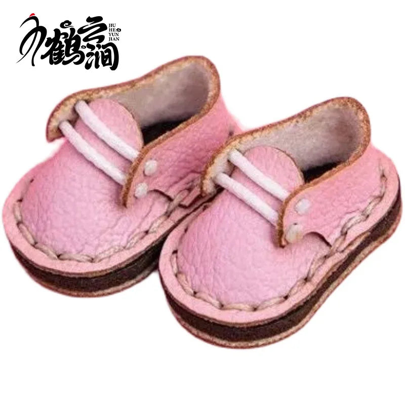 Chaussures décontractées en cuir de vachette faites à la main, chaussures en cuir simples, jolies chaussures BJD Butter, Obitsu11, GSC, 1/12, nouveau
