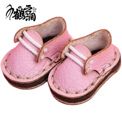 Chaussures décontractées en cuir de vachette faites à la main, chaussures en cuir simples, jolies chaussures BJD Butter, Obitsu11, GSC, 1/12, nouveau