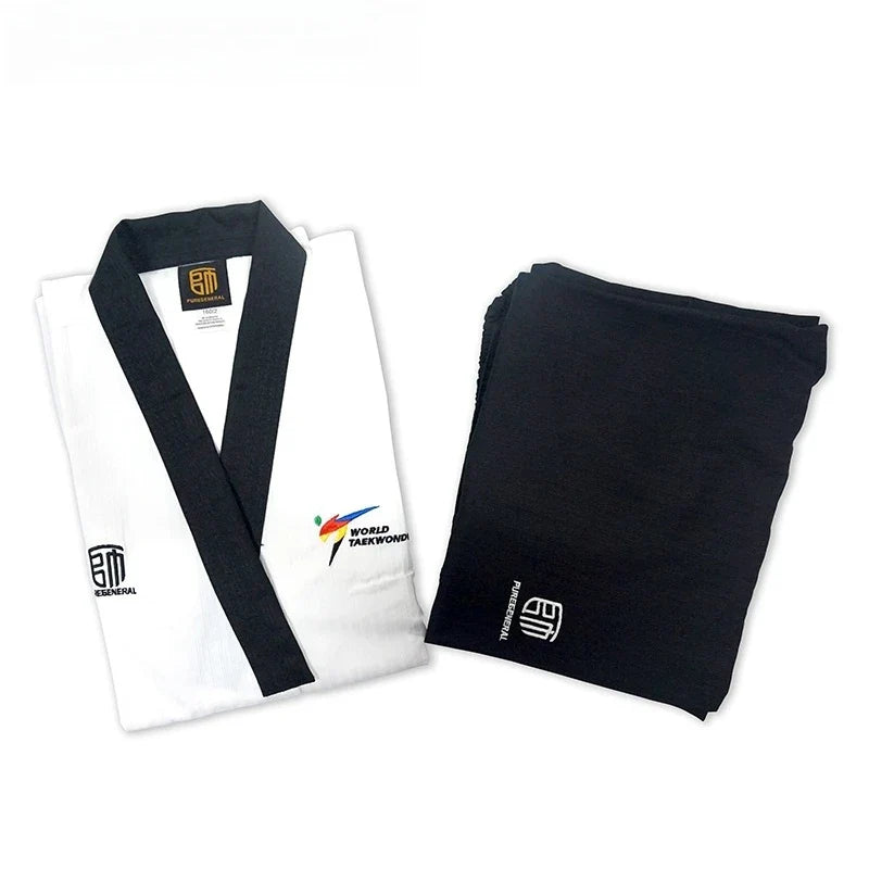 High Quality WT Approved Black Adult Men's Taekwondo Poomsae Dobok Pants for Training and Competition