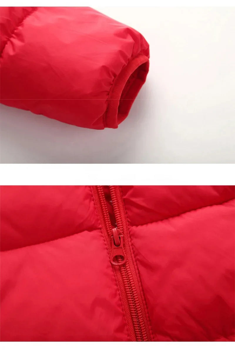 2022 Baby Kids Jacket Thick Winter Jackets Fleece Jacket Girls Hooded Outerwear Coats for Girls Windbreaker Children Clothes