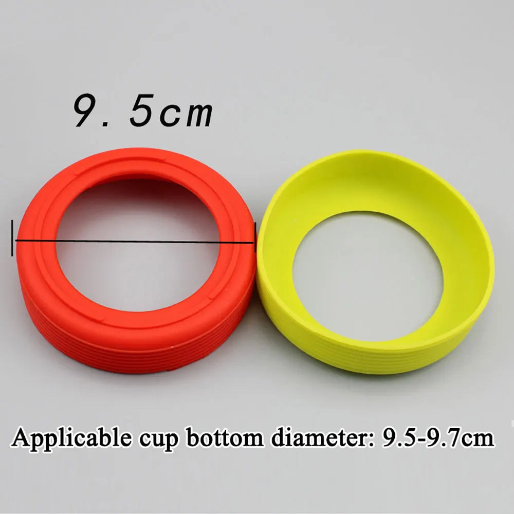 Silicone world Silicone Cup Bottom Protective Cover Wear Resistant Botto Cup Holder 9.5CM Thermos Cup Base Protective Case