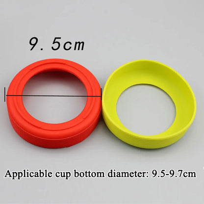 Silicone world Silicone Cup Bottom Protective Cover Wear Resistant Botto Cup Holder 9.5CM Thermos Cup Base Protective Case