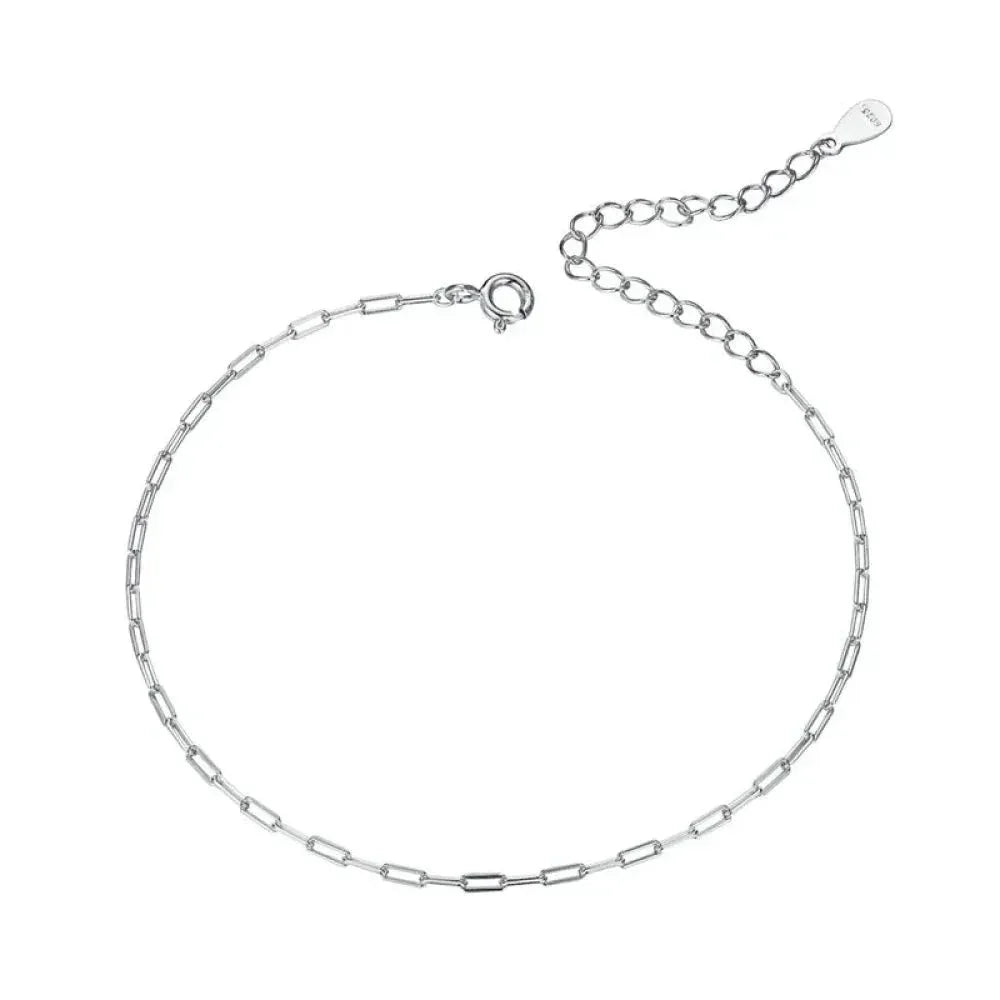 925 Sterling Silver Gold Cable Chain Bracelet