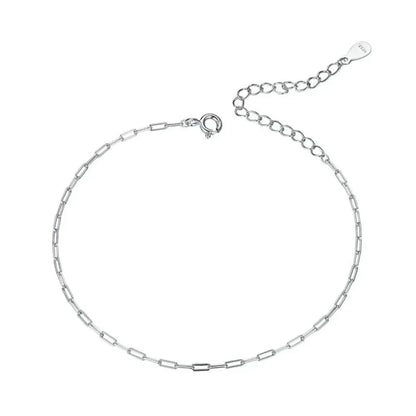 925 Sterling Silver Gold Cable Chain Bracelet