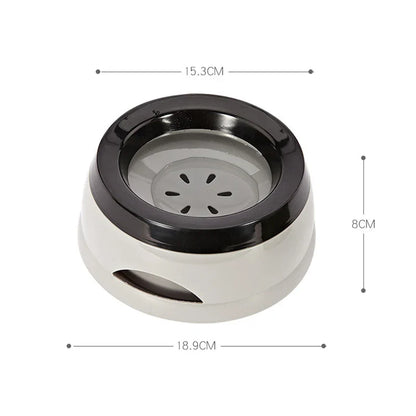 Écuelles pour chiens, flottantes, ne mouillant pas la gueule, gamelle pour chats anti-déversement, distributeur d'eau, accessoires portables en plastique pour chiens.