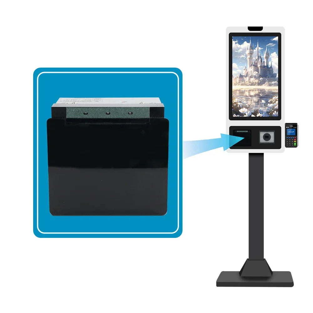 MS-FPT302 58/80mm Kiosk Panel Thermal Printer 2/3inch Thermal Kiosk Printer for Service Checkout Machine Hospital Kiosk
