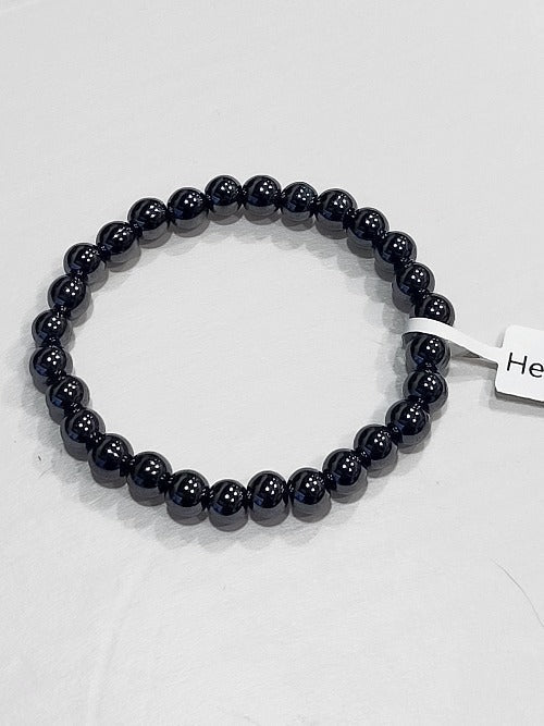 Hematite Gemstone Bead Bracelet | The Stone for Grounding