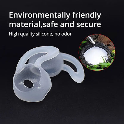 EARDECO 1 pair Eartip Ear Cap Protective Cover Earphone Pads Silicone Case Earbuds Cover Earphone Accessories Soft Ear Hook