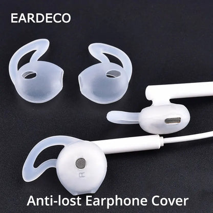 EARDECO Eartip Ear Cap Earphone Accessories 1 pair Earphone Pads Silicone Case Earbuds Cover Soft Ear Hook Protective Cover