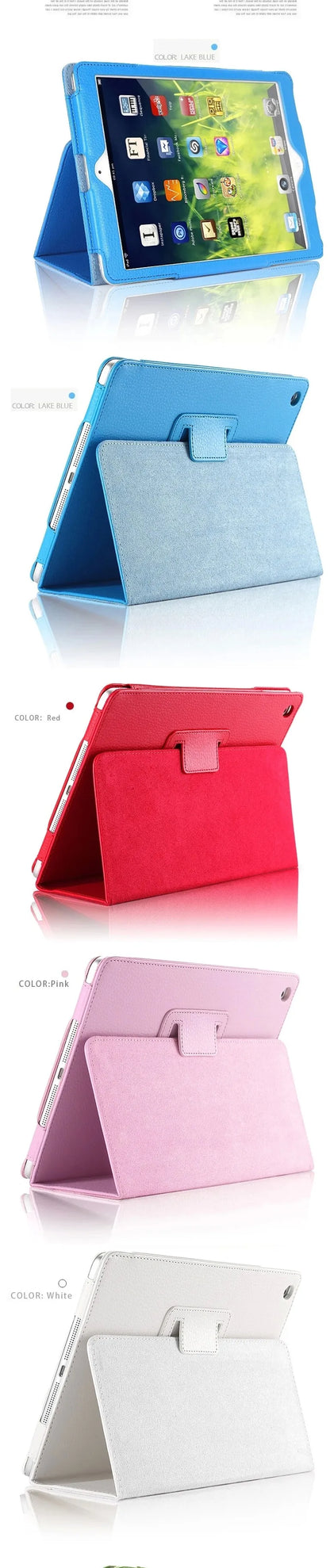 Folio Coque for iPad 2017 2018 9.7 5th 6th iPad Air 1 Air 2 Case Magnetic Smart A1566 A1822 PU Stand for iPad 2018 Air 2 Cover