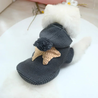 PETCIRCLE Vêtements pour chien Teddy Chiot Bulldog Français Chihuahau Vêtements pour chien Automne Hiver Vêtements pour chat Pull Étoile de mer nordique