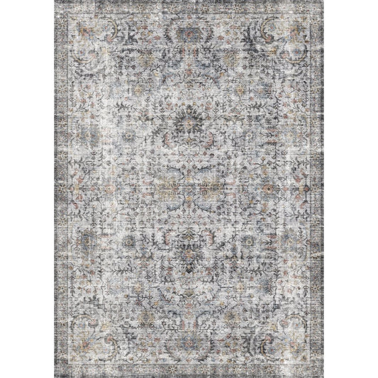 Tapis bleu pastel argenté Hialeah