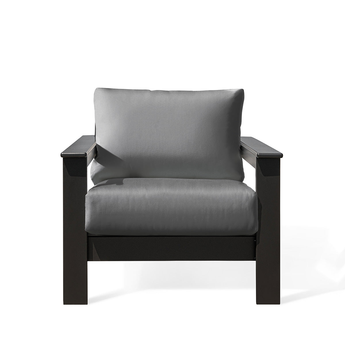 Hickory Polymer Outdoor Club Chair with Sunbrella® Cushions
