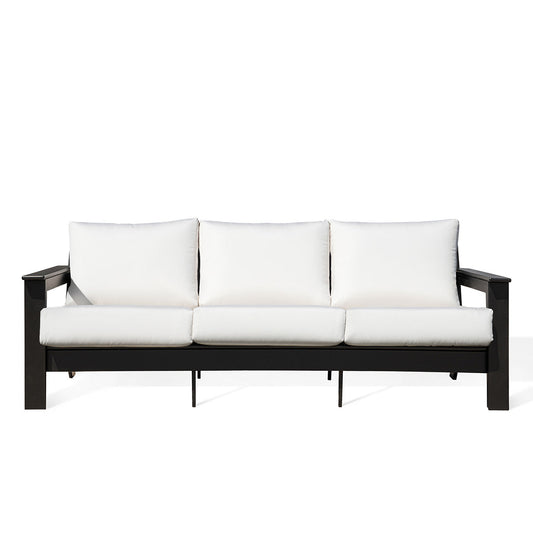 Canapé d'extérieur en polymère Hickory avec coussins Sunbrella®