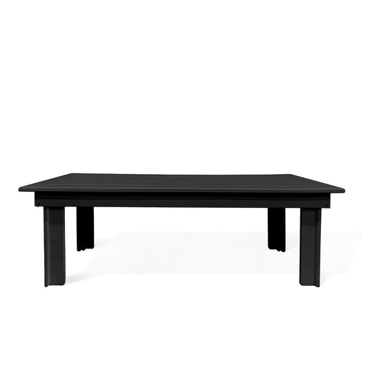 Table basse d'extérieur rectangulaire en polymère Hickory