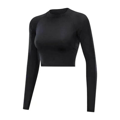 Hollowed-out back gym clothes