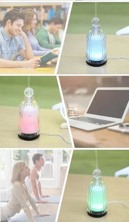 Home Appliances Ultrasonic Atomizing Humidifier Home Desktop Silent Bedroom Essential Oil Diffuser Aroma Diffuser Lamp
