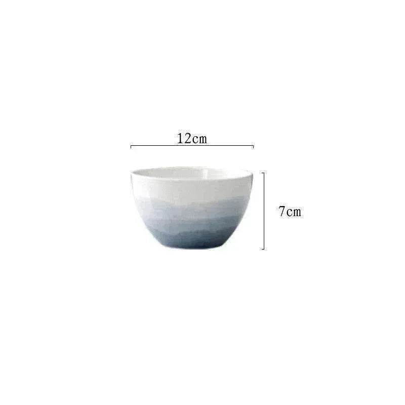 Home Creative Gradient Nordic Ceramic Plate Set