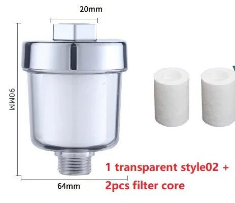 Household Silver Water Heater Shower Filter