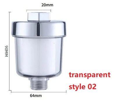 Household Silver Water Heater Shower Filter