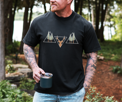 Hunting Triangles Unisex T-shirt