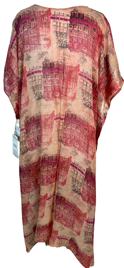 PRG6354 Sheer Avatar Pure Silk Maxi Kaftan