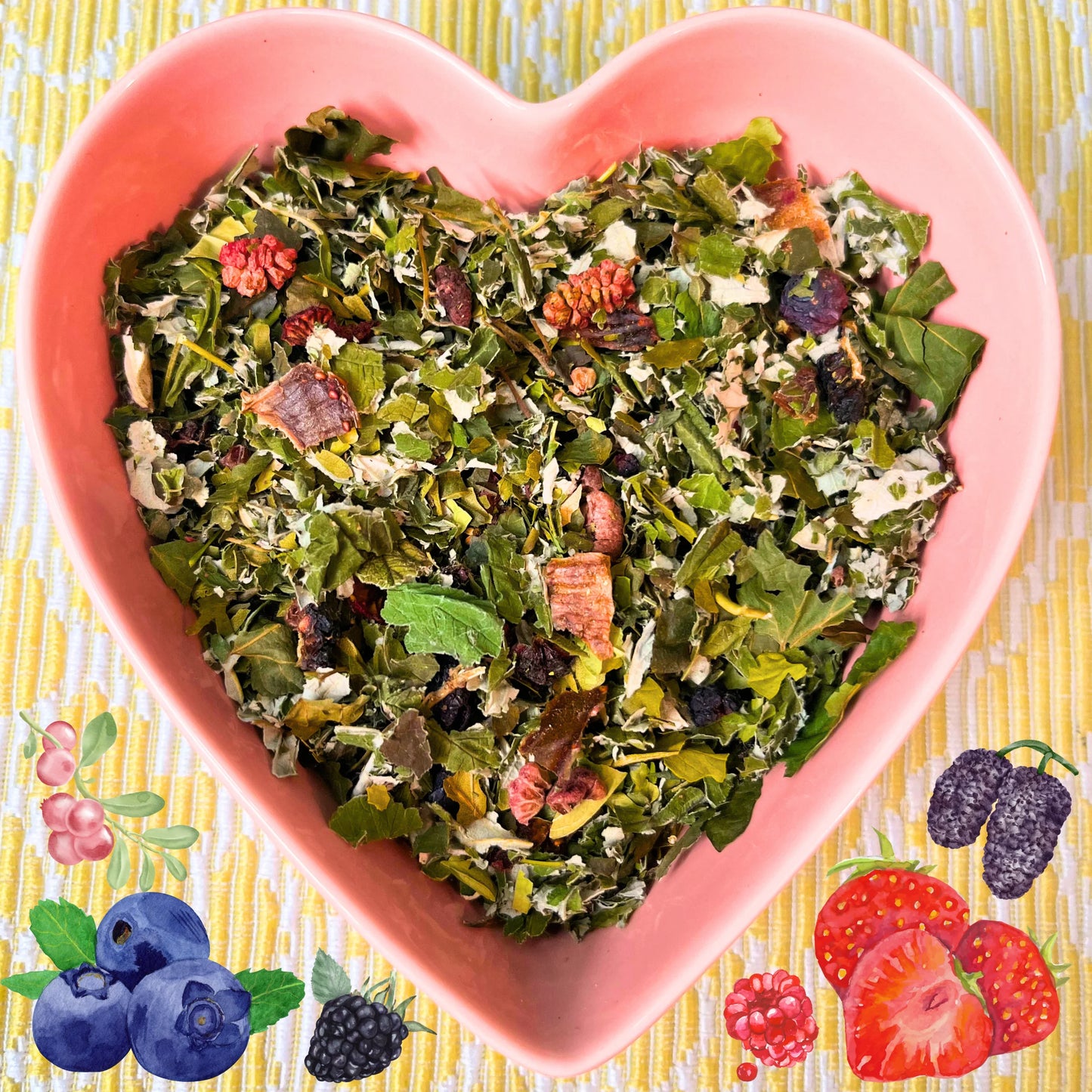 "Berry Patch" Hay Topper
