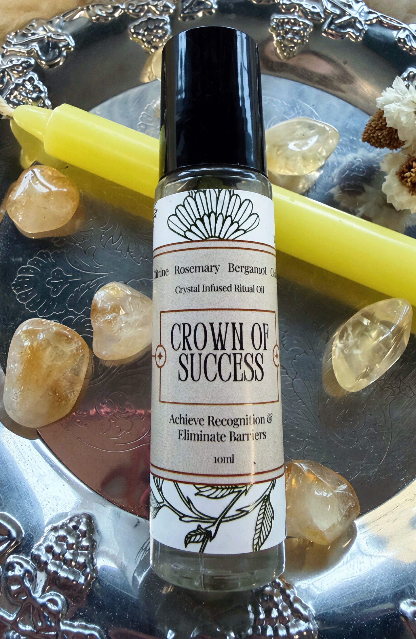 Crown of Success Crystal Infused Ritual Oil