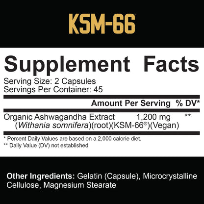 Ashwagandha KSM-66: Stress Relief & Cognitive Boost