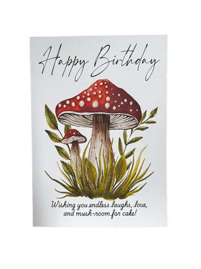 Mushroom Birthday Card